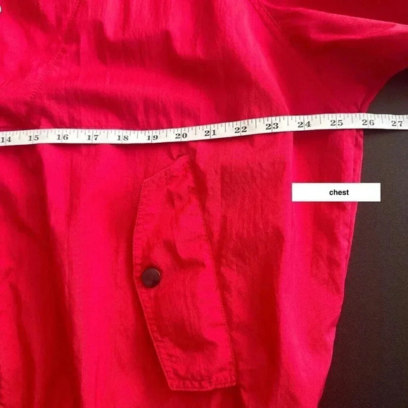 Vintage 80s Kaelin Ski Wear Windbreaker Mens Large Red Pullover Casual Jacket - Picture 11 of 15